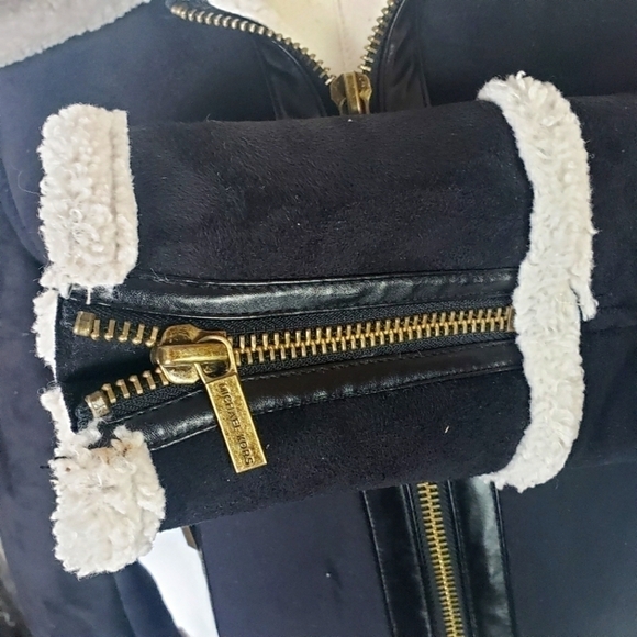 Michael Michael Kors Moto Jacket/Coat. Black Size XS - Picture 9 of 13